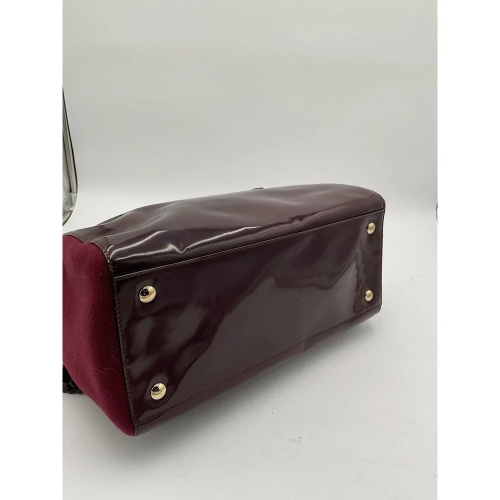 Coach Legacy Haley Satchel Tassel Wine Color Satchel Quiet Luxury Purse
